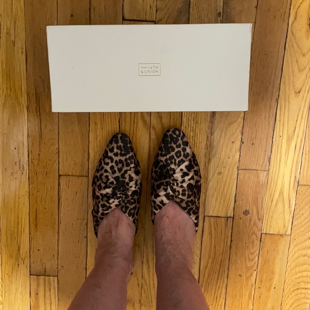 14th & Union cheetah mules